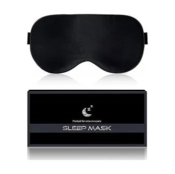 Škraboška na spaní AOSUN JEDVÁBNÁ MASKA NA SPANÍ NA OČI ČERNÁ 117322