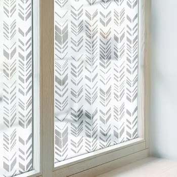 Stínítko do auta Samolepicí Fólie na Okno Mléčná Matná s Vzorem Šipek 200x100 cm