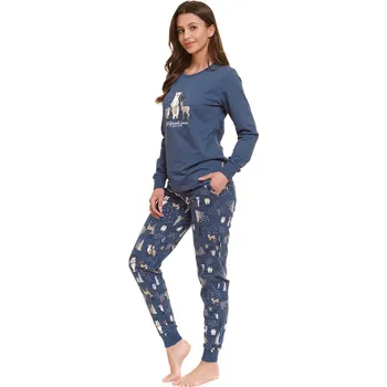 Dámské pyžamo Dámské pyžamo Doctor Nap PM.4340 Barva: Modrá - tmavě, Velikost: S