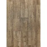 Breno PVC TRENTO Stock Oak 666M – hnědé rustikální dřevo, šíře 300 cm