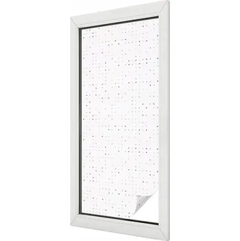 Okenní dekorace Samolepicí Mléčná fólie na okno s minimalistickými tečkami 50x116 cm