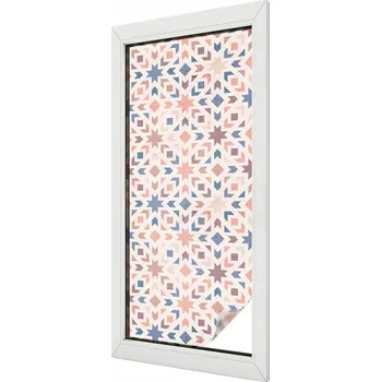 Okenní dekorace Dekorativní Fólie s motivem barevného okna 50x116