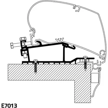 Příslušenství ke karavanu Střešní adaptér Thule Omnistor pro karavany Hobby Varianta: Hobby Premium a Ontour