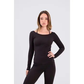 Dámské tričko Intermezzo,Top na krasobruslení 6660, hnědá XL