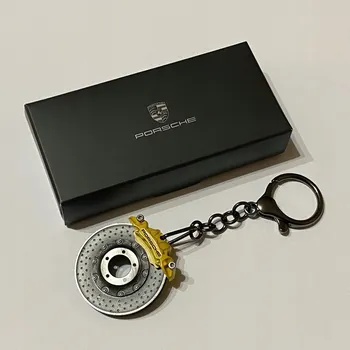 Brzdový kotouč PŘÍVĚSEK NA KLÍČE PORSCHE, BRZDOVÝ KOTOUČ, ČERNÁ