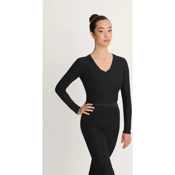 Dámský svetr Intermezzo,Zavinovací svetřík 6651, černá XXL