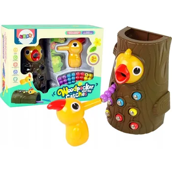 Hračka pro nejmenší MAGNETICKÁ HRA NAKRM KRMÍTKO MONTESSORI DATEL