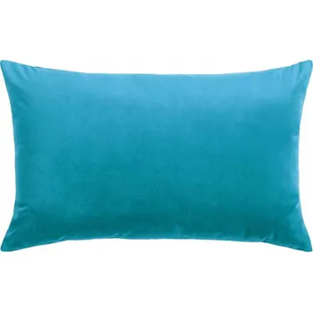 Povlak na polštářek Povlak na polštář 60x45 velurový, blankytně modrý, sametový vzhled elegantní