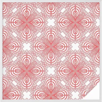 Okenní dekorace Fólie mléčná na okno, ochrana soukromí, krajkový vzor 100x100 cm