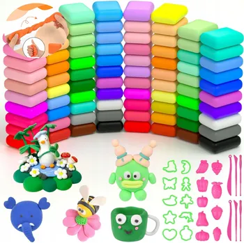 Modelovací hmota SAMOTVRDNOUCÍ HLÍNA PRO DĚTI MODELOVACÍ PLASTELÍNA FORMIČKY PŘÍSLUŠENSTVÍ 84