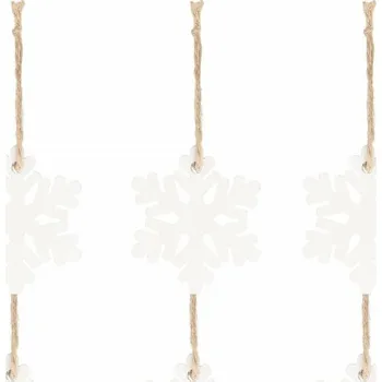 Vánoční dekorace Tvarované Vánoční Baňky , sady sněhová vločka 4 cm 6 ks