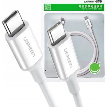 Datový kabel USB kabel Ugreen USB-C - USB-C 2 m Bílý (UGR1120WHT)