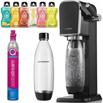 Výrobník sody VÝROBNÍK SODY SODASTREAM SYFON GAIA SADA PRO VÝROBU SODY + 3 LAHVE + PŘÍSLUŠENSTVÍ