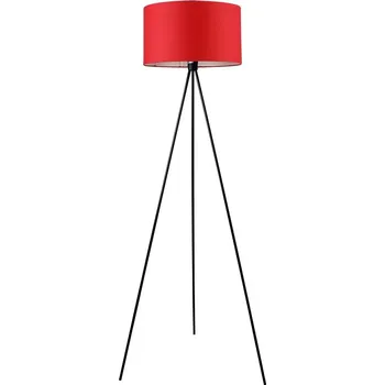 Stojací lampa Designová stojací lampa TRIANO - 1xE27, 60W, černá / červená