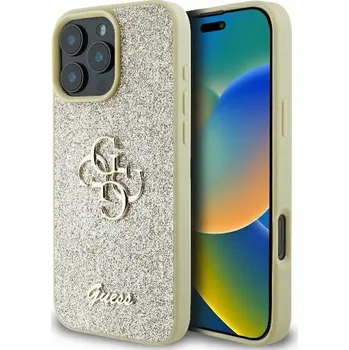 Pouzdro na mobilní telefon Zadní Kryt Guess pro Apple iPhone 16 Pro zlatý