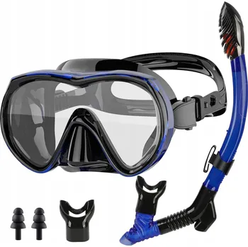 Potápěčská maska Potápěčské brýle + suchá šnorchl, komplet pro dospělé