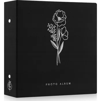 Fotoalbum FOTOALBUM LÁTKOVÝ NA 1000 FOTOGRAFIÍ 11,5 x 15 cm ČERNÝ XL