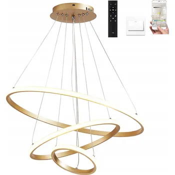 Závěsné svítidlo Homkel Závěsná lampa 3 světelné body integrovaný LED zdroj