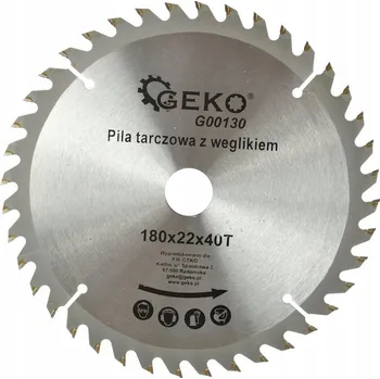 Pilový kotouč GEKO Pilový kotouč na dřevo 180x22,2mm, 40 zubů - 00130