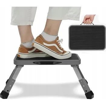 Taburet Taburet NAVARI stříbrný, 21 cm