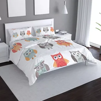 Povlečení Sablio Povlečení Sovy 2 - 140x200 / 90x70