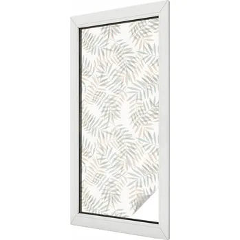 Okenní dekorace Fólie Dekorativní Mléčná na Skla Oken Výloh Listnatá elegance 50x116 cm