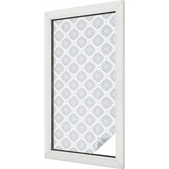 Okenní dekorace Ozdobná Fólie Mléčná Vitrážová s Motivem na Okno - Dynamický vzor 50x100 cm