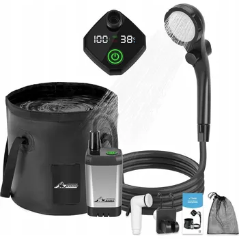 kempingová sprcha PŘENOSNÁ KEMPINGOVÁ SPRCHA S HADICÍ A SPRCHOVOU HLAVICÍ - IDEÁLNÍ NA CESTY I NA ZAHRADU