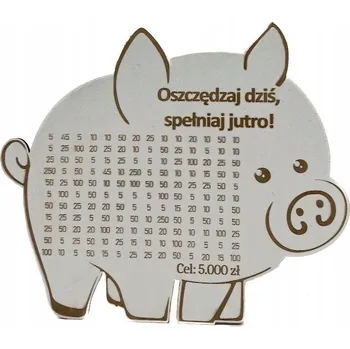 Pokladnička BÍLÁ PRASÁTKA POKLADNIČKA ŠETŘI, SPLŇ VYKRESLOVÁNÍ, VÝZVA PRASE