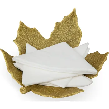 Vložka do organizéru na nářadí Miska javorový list - Metalický mosaz Mini