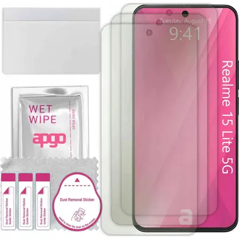 Pouzdro na mobilní telefon 3x MATNÁ hydrogelová Fólie pro Realme 15 Lite 5G