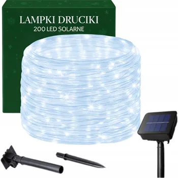 Vánoční dekorace SVĚTELNÝ ŘETĚZ 200 LED EXTERNÍ VÁNOČNÍ BÍLÁ STUDENÁ IP44 DRÁTKY