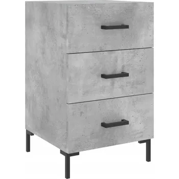 Noční stolek VidaXL Noční stolek , betonu šedý, 40x40x66 cm