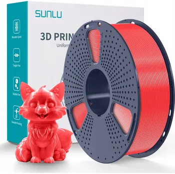 Filament SUNLU Filament PETG 1,75mm Červený 1kg