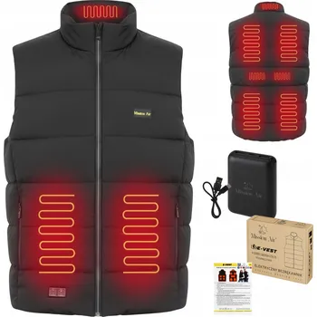 Pánská vesta Mission Air pánská vesta E-VEST S + Powerbank černá, velikost S