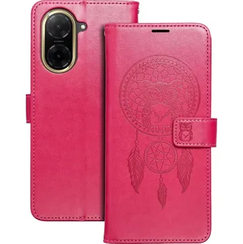 Flip pouzdro MEZZO Book Xiaomi Redmi A5 magenta lapač snů (Flip pouzdro, obal a kryt MEZZO Book pro Xiaomi Redmi A5 s lisovaným motivem lapače snů, kapsami a magnetickým zavíráním)