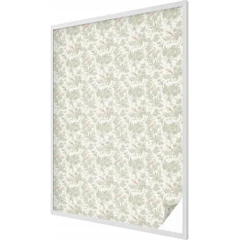 Okenní dekorace Fólie na sklo Mléčná dýha na okno Sklo Balkon Ptáci rostliny 100x146