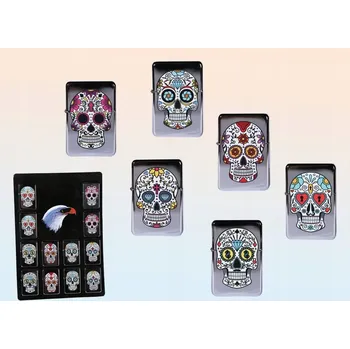 Zapalovač ZAPALOVAČ LEBKY SUGAR SKULL MEXICKÝ