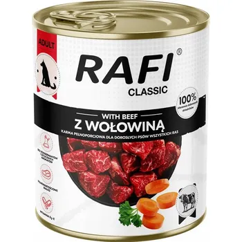 Krmivo pro psa Rafi Classic Vlhké krmivo pro psy s hovězím masem 800 g