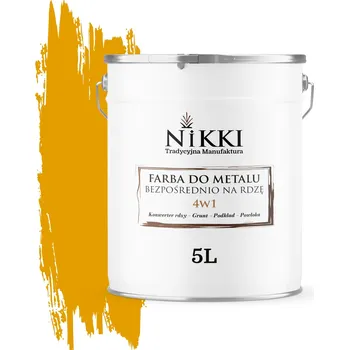 barva na kov BARVA NA KOV PŘÍMO NA RZI 4v1 ŽLUTÁ ZLATÁ RAL 1004 LESKLÁ 5L