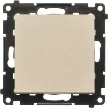 vypínač Vypínač křížový, bez piktogramu, řazení 7, 10 A / 230 V~, bezšroubové, Simon 55 TW7.01/X/144, champagne metalizovaná