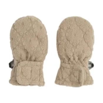Rukavice Lodger Mittens Folklore Fleece Beige - 0 - 12 měsíců