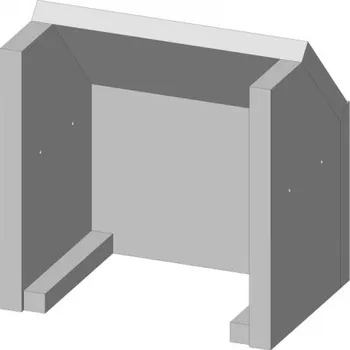 Krbová kamna Siena II 2 Romotop Krbová kamna šamot šamoty vyzdívka spalovací komora komory celá Šamotová komora