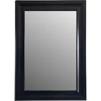 Zrcadlo Zrcadlo nástěnné v černém širokém rámu 40x60