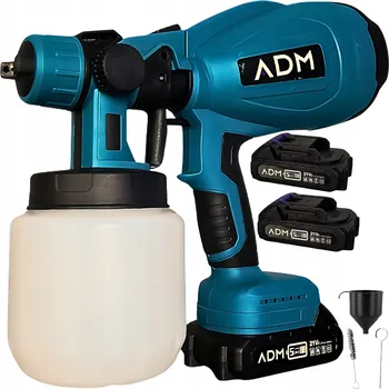 Stříkací pistole Akumulátorová stříkací pistole na malování stěn se 2 bateriemi 21V 800ml - Výkonná