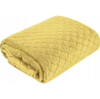 Přehoz na lůžko Přehoz na postel Eurofirany velur 230 cm x 260 cm růžový