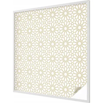 Okenní dekorace Dekorativní okenní fólie s mléčným efektem a motivem rostlinné elegance, 100x100 cm