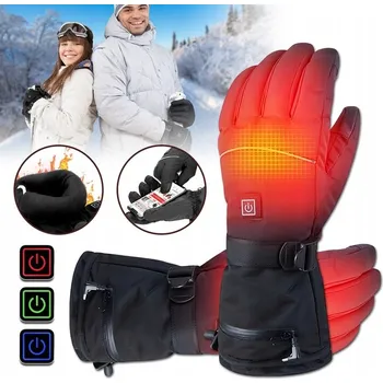 Rukavice VYHŘÍVANÉ ELEKTRICKÉ RUKAVICE NA ZIMU SE 3 ÚROVNĚMI KONTROLY TEPLOTY