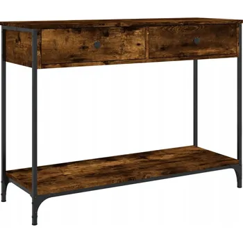 Konferenční stolek Konzolový stolek, kouřový dub, 100x34,5x75 cm