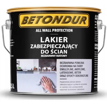 barva a nátěr na dřevo Matný bezbarvý lak na stěny Betondur – ochranný nátěr 2,5 l
